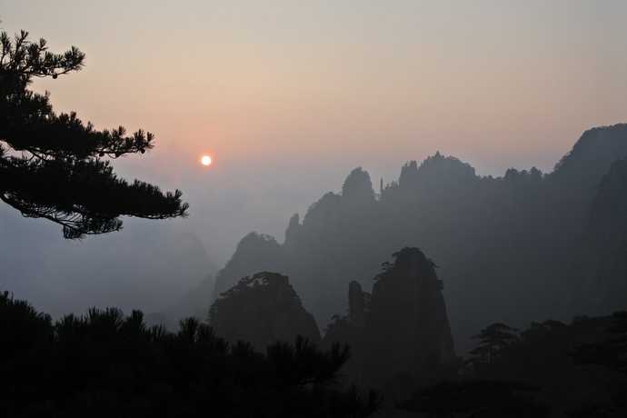 Sunset in the mountains